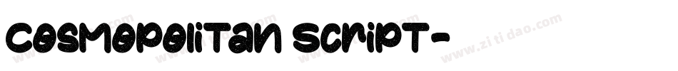 Cosmopolitan Script字体转换